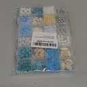 1860Pcs Ocean Beads for Bracelets Making Kit, Blue and White Summer Beach Bead for Jewelry Making, Sea Turtle Shell Starfish Shape Beads 8mm Round Cly Bead for DIY Craft Bracelets Earring (Blue)