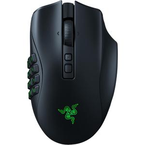 Razer Naga V2 Pro Wireless MMO Gaming Mouse: 19+1 Programmable Buttons w/Swappable Side Plates - HyperScroll Pro Wheel - Focus 30K Optical Sensor - Mouse Switches Gen-3-300 Hr Battery