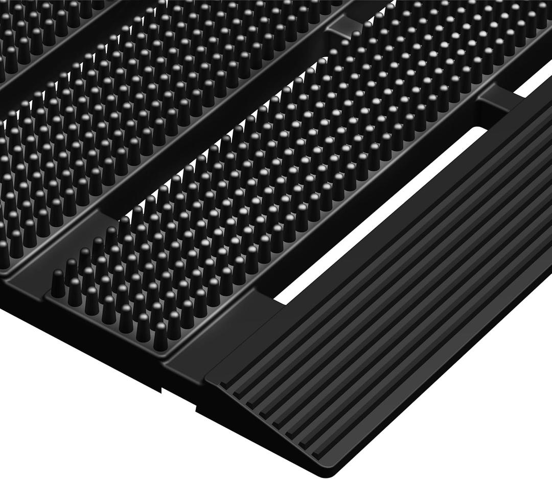 MATALL Waterproof Outdoor Door Mat - 36x24 Inches Non-Slip Drainage Large Door Floor Mat for Indoor Home Pool Entry Garage Upgrade Interlocking Mat