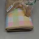 Tinideya Easter Kitchen Mats Set of 2, Pastel Plaid Kitchen Rugs 47 x 16+ 28 x 16 Colorful Sink Mats Decor Easter Holiday Non Slip Rugs for Indoor Floor Bathroom Doormat Living Room Doorway