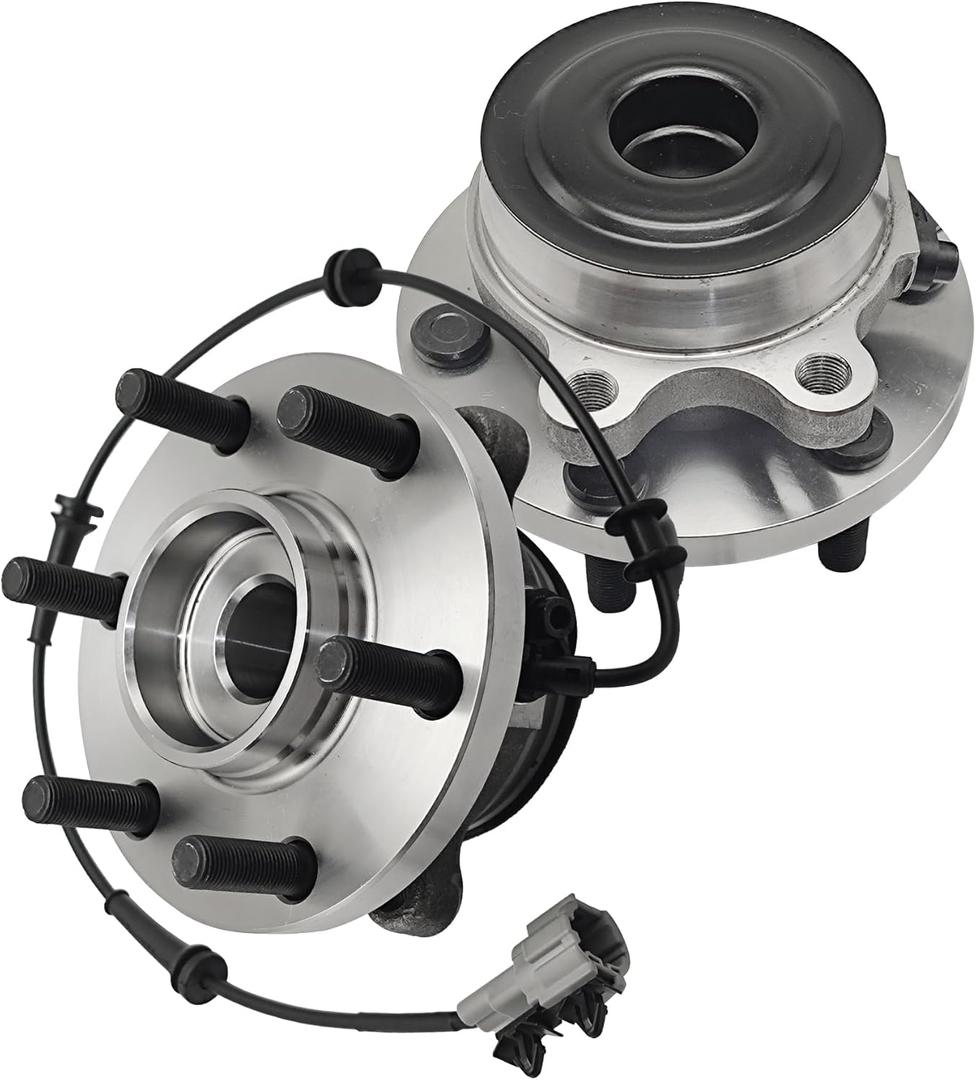 Pair 515064 Front Wheel Bearing Hub Assembly Compatible with Nissan Frontier 2005-2019, Pathfinder 2005-2012 Xterra 2005-2015, Hub Bearing for Suzuki Equator 2009-2012, RWD Only, 6 Lug w/ABS (OE Size)