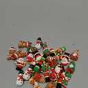 Chunful 30 Pcs Christmas Figurines Miniature Nutcracker Santa Snowman Gingerbread Man Deer Elves Gnomes Figures for Christmas Ornaments Party Favors Fillers Cake Toppers Gift Dollhouse Home Decor