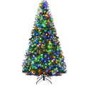 8 ft. Pre-Lit LED Premium Hinged Artificial Christmas Tree with 750 LED Lights and Stand