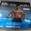 Ally Peaks Pull Up Bar for Doorway | Thickened Steel Max Limit 440 lbs Upper Body Fitness Workout Bar| Multi-Grip Strength for Doorway | Indoor Chin-Up Bar Fitness Trainer for Home Gym Portable (silver2)