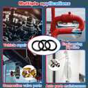 KEZE 826 Pcs Universal SAE and Metric O-Rings Kit,Standard 32 Metric & Inch Sizes O ring Assortment in 2 Box with 4 Piece Pick and Hook for Automotive Faucet Hydraulics Hose Air and Gas Sealing Repair