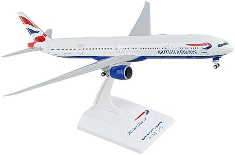 Daron Skymarks British Airways 777-300ER 1/200 with Gear Model Kit , White, Pack Of 4