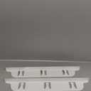 Stove Gap Covers Stainless Steel with White Coated, Stove Gap Filler | Heat Resistant & Easy to Clean Stove Counter Gap Cover, Upgraded Wider Top Perfect Fit White Stove and Counter Guard (23.5"L)
