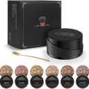 Electric Whiskey Smoker Set with 6 Wooden Chips - Refillable Cocktail Smoker Kit Built-in Lighter (No Butane Required) - Birthday Christmas Gift for Bourbon Whiskey Enthusiasts