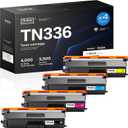 TN336 Toner Cartridge High Yield 4 Pack Replacement for Brother TN 336 331 315 TN-336 TN-331 TN-315 for Brother HL4150CDN HL-L8250CDN HL-L8350CDW HL-L8350CDWT DCP-L8400CDN DCP-L8450CDW (B/C/M/Y)