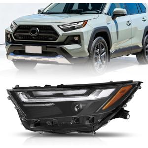 JFN Headlight Compatible with 2022-2025 Toyota RAV4 XSE/SE/Hybrid 81150-0R360 W/Bulbs HIGH(Driver Side)
