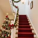 50pcs Khaki Velvet Bows for Christmas Tree - 5x7 Inch Pre-Tied Holiday Bows for Tree,Wreath,Gift Wrapping & Decor (3/8"Width)