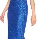 Kensie Women's Sleeveless Cowl Neck Midi Dress Size 2 (Blue)
