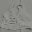 Women's Bikini Top - Supportive Swimsuit for Large Bust - 2025 Cut Out Twist Swim Top,White, L