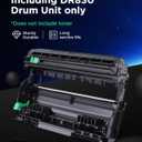 Compatible DR830 Drum Unit Replacement for Brother DR-830 TN830XL TN830 Drum Unit to use with Brother HL-L2460DW DCP-L2640DW HL-L2405W MFC-L2820DW HL-L2480DW HL-L2400D Printer 2 Pack (Drum only)