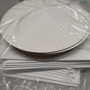 20 Packs Cake Box 8 inch with Cake Board and Clear Windows (10 Pcs Box + 10 Pcs Board) Disposable Cake Containers Bakery Take Out Container Cake Carrier for Cookies Pies (8x8x8inch)