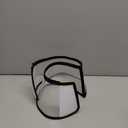 Sponge Core Dog Cone, Inflatable Dog Cone Collar Alternative, Dogs Donut Collar After Surgery, Soft Cone for Large Medium Small Dogs to Stop Licking, No Inflation Required, Clear View(Size 3, Gray) (Size 3(Neck: 10.5"- 13.0"))