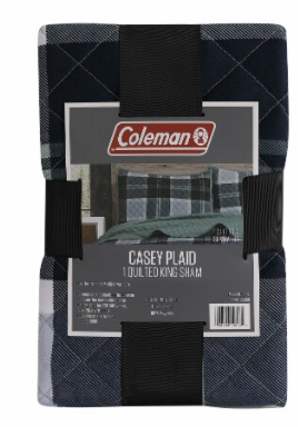 DI COLEMAN QUILT KING SHAM PLAID