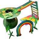 JJI St Patrick's Day Leprechaun Trap Kit St. Patricks Day Decorations Leprechaun Trap Crafts Kit for Kids St Patricks Day Party Supplies (Cap Leprechaun Trap)