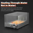 TOPKITCH ETL Listed 3-Pan Commercial Food Warmer with Non-Leakage Stretch-Forming Water Tank &3 of 1/3 Size GN Pan,Countertop Soup Station Bain Marie with Drain Tap for Buffet,Parties and Restaurants