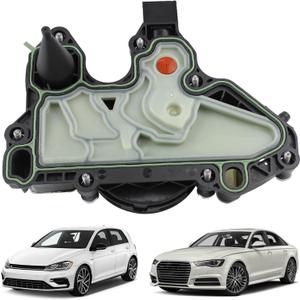 PCV Vent Valve Engine Crankcase Oil Separator Compatible with 2014-2018 VW Golf Alltrack SportWagen Jetta Passat Bettle GTI 2015-2018 Audi A3 A4 A5 A6 A7 Q3 Q7 TT Replaces# 06K103495