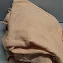 BGment Peach Linen Curtains 96 Inch Length 2 Panels for Living Room, Rod Pocket Light Filtering Semi Sheer Drapes for Bedroom Dining Lightweight Back Tab Window Treatments, 52 Inch Wide Each Panel