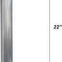 3 Inch DIY T304 Stainless Steel Exhaust Muffler Straight Pipe, Tailpipe 3"ID to 3"OD Exhaust Extension Tube Tailpipe 18" Length Universal Fitment
