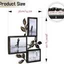 4x6,5x7 Vintage Black Collage Metal Picture Frames, 3-Pack Photo Collage Frame for Wall Decor,H 14 inch x W 14.6 inch