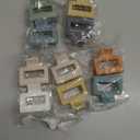 Cobinaan Medium Hair Clips for Women Girls, 2 x 1 x 1.8 inch, 10 pcs Neutral Color, Claw Hair Clips for Thin/Medium Thick Hair, Hair Jaw Clips Nonslip Clips