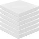 Frienda 6 Pack 3" X 20" X 20" Upholstery High Density Foam Cushion White Square Seat Replacement Cushion or Commercial Use Stuffing Craft Foam Couch Chair Padding DIY Projects