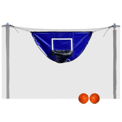 Botabee Trampoline Basketball Hoop Attachment with Mini Balls | Waterproof & Durable | Breakaway Safety Rim | Compatible with Most Enclosures | Ultimate Trampoline Basketball Experience