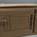 BestOffice | 13 Gallon Trash Can with Lid | Automatic Touchless Garbage Can | Odor Control | Modern Oval Design | Easy to Clean | Plastic | Black | Fits Any Kitchen, Bathroom, Office or Home