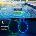 Solar Pool Diving Rings with Light for Kids 4-12 Dive Toys Rings 30 In