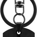 A-Z Stainless Steel Letter Keychain - Alphabet Initial Key Ring for Men Women, Purse or Car Charm