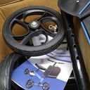 BlessReach Knee Scooter Steerable Knee Walker Deluxe Medical Scooter for Foot Injuries Adult Compact Crutches,Supports Up to 300 lbsBlue