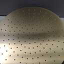 Round Brass Steel Shower Head Brushed Gold