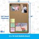 2 x Flipside Cork Bulletin Board, 12" x 18"