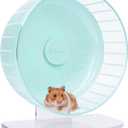 Niteangel Super-Silent Hamster Exercise Wheels: - Quiet Spinner Hamster Running Wheels with Adjustable Stand for Hamsters Gerbils Mice Or Other Small Animals (L, Mint Green)