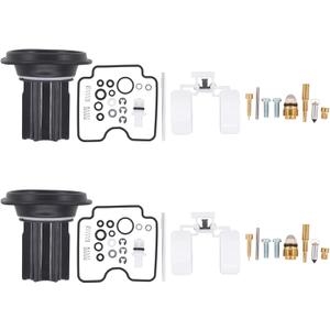 ApplianPar 2Pcs Motorcycle Carburetor Diaphragm Rebuild Kit for Yamaha XVS1100 V-Star XVS 1100 1999 2000 2001 2002 2003 2004 2005 2006 2007