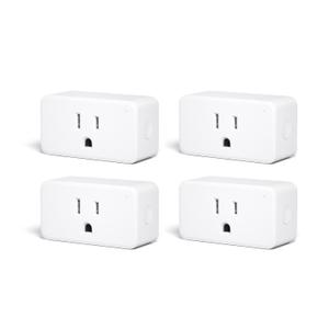 THIRDREALITY ZigBee Smart Plug 4 Pack with Real-time Energy Monitoring,15A Outlet, Zigbee Repeater,ETL Certified,ZigBee Hub Required,Work with Home Assistant,Compatible Echo Devices and SmartThings