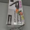 12 Blade All-in-1 Vegetable Chopper Mandoline Slicer with Container, Spiralizer with Containers, Food Chopper, Onion Chopper, Veggie Cutter for Salad, Kitchen Gadgets Accessories Essentials, Black