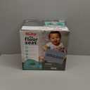 Nuby My Floor Seat - Portable Baby Chair with Soft Foam Cushion, Safety Harness, and High Back Design - 4+ Months - Gray