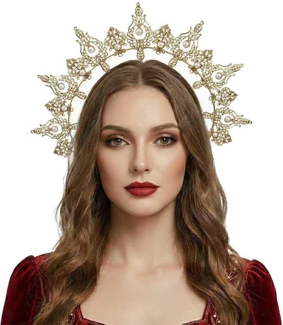 Bubbmi Women Halo Goddess Headband Costume Masquerade Headwear