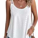 Women's Tank Tops Sleeveless Summer Top Spaghetti Strap Spring Shirt Loose Fit Beach Vacation 2025 Casual L