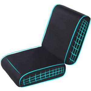 HOMBYS Thick Car Booster Seat Cushion with Lumbar Support Pillow for Short Driver, Adult Car Seat Cushions for Driving, Supportive Car Seat Pad for Lower Back Pain Relief, 17"x17"x5"