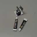 YDmeet Shower Head Holder, Adjustable Handheld Brass Shower Head Bracket, Wall Mount Holder, Drill Free Glue Installation (Polished Chrome)