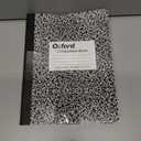 3 x Oxford Composition Notebook, College Ruled Paper, 9-3/4" x 7-1/2", Black Marble Covers, 100 Sheets, 1 Book (63796)