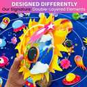 QUOKKA Space Felt Board for Kids 3-5 Years Old - Social Emotional Preschool Learning Activities for Ages 3-5 - Educational Flannel Toy Speech Therapy Gift