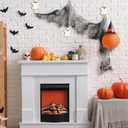 Weysat 4 Pcs Halloween Ghost Wall Hooks White Ghost Key Holder for Wall Decor Spooky Bathroom Decorative Hook Hangers for Halloween Living Room Bathroom