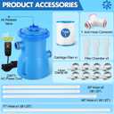300 GPH Pool Filter Pump for Small Above Ground Pools, ETL Certified Pool Cartridge Filter Pump System with GFCI, Safety & Reliable Water Circulation Pumps - Rapidly Capture Debris in Water