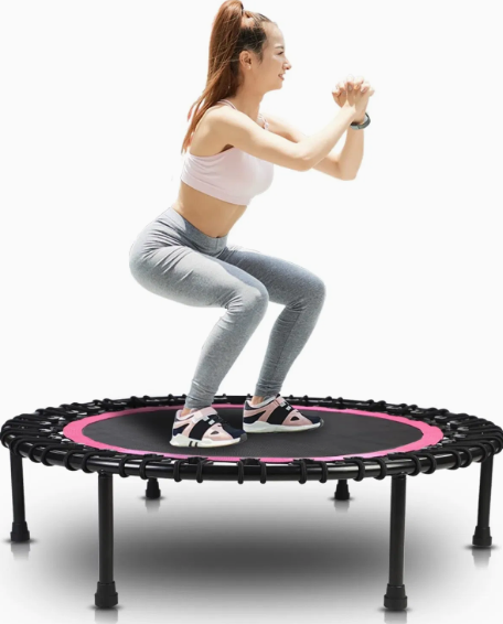 HYD-Parts 40inches Trampoline with 32pcs Bungee Cords 30x14x3.5inch, Pink